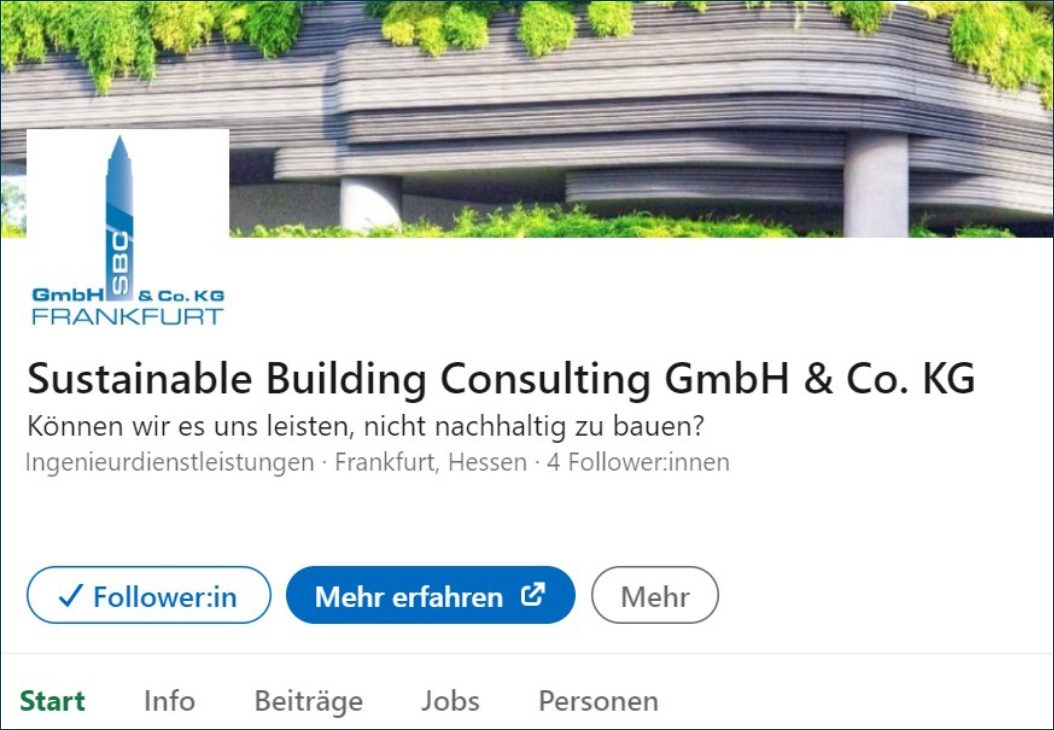 SBC GmbH Profil bei Linkedin